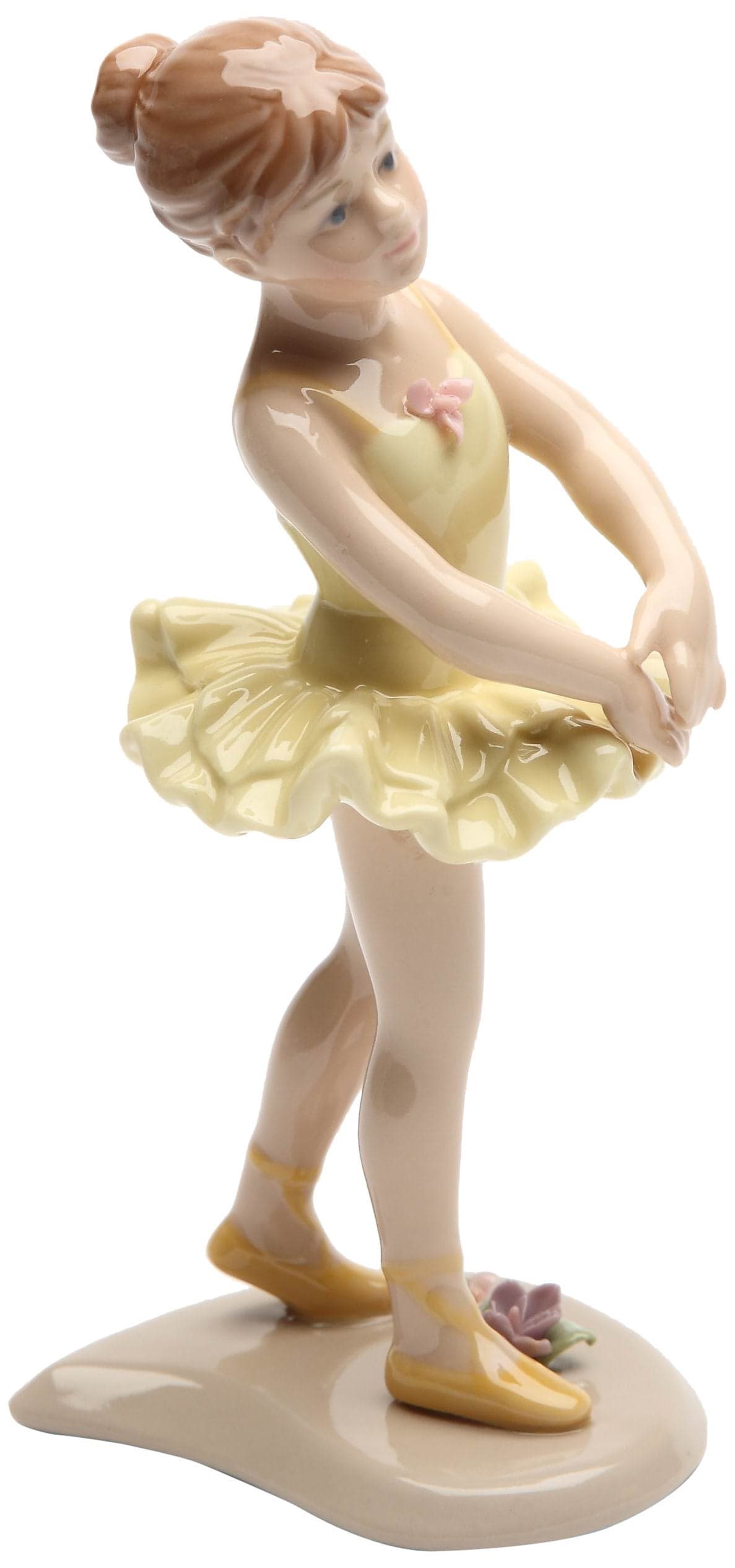 Cosmos Gifts 20864 Ballerina in Yellow Ceramic Figurine 618Inch