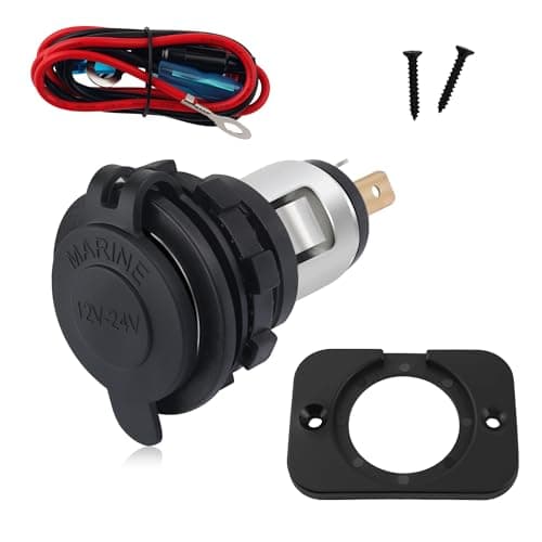 Car Cigarette Lighter SocketDustproof Automotive Replacement 12V Power OutletUniversal Cigarette Lighter Outlet Car Accessories Interior for Car Truck SUV Cigarette Lighter Set
