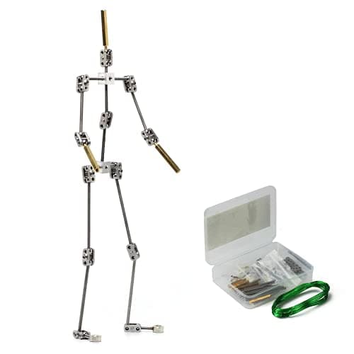 DIY Studio Stop Motion Armature Kits 11 Metal Puppet Figure for Character Design Creation NotReady Studio Armature Kits Very Easy to Assemble for Stop Motion Animation or Just Fun 280 mm Tall