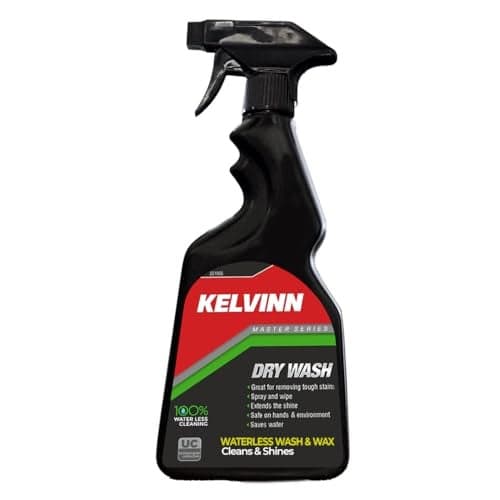KELVINN Car & Bike Dry Wash - 500ml: Effortless Waterless Cleaning with Shine & Protection | Advanced Deep Cleaning Formula, Long-Lasting Wax Polymer & Exterior Dresser for Superior Vehicle Care