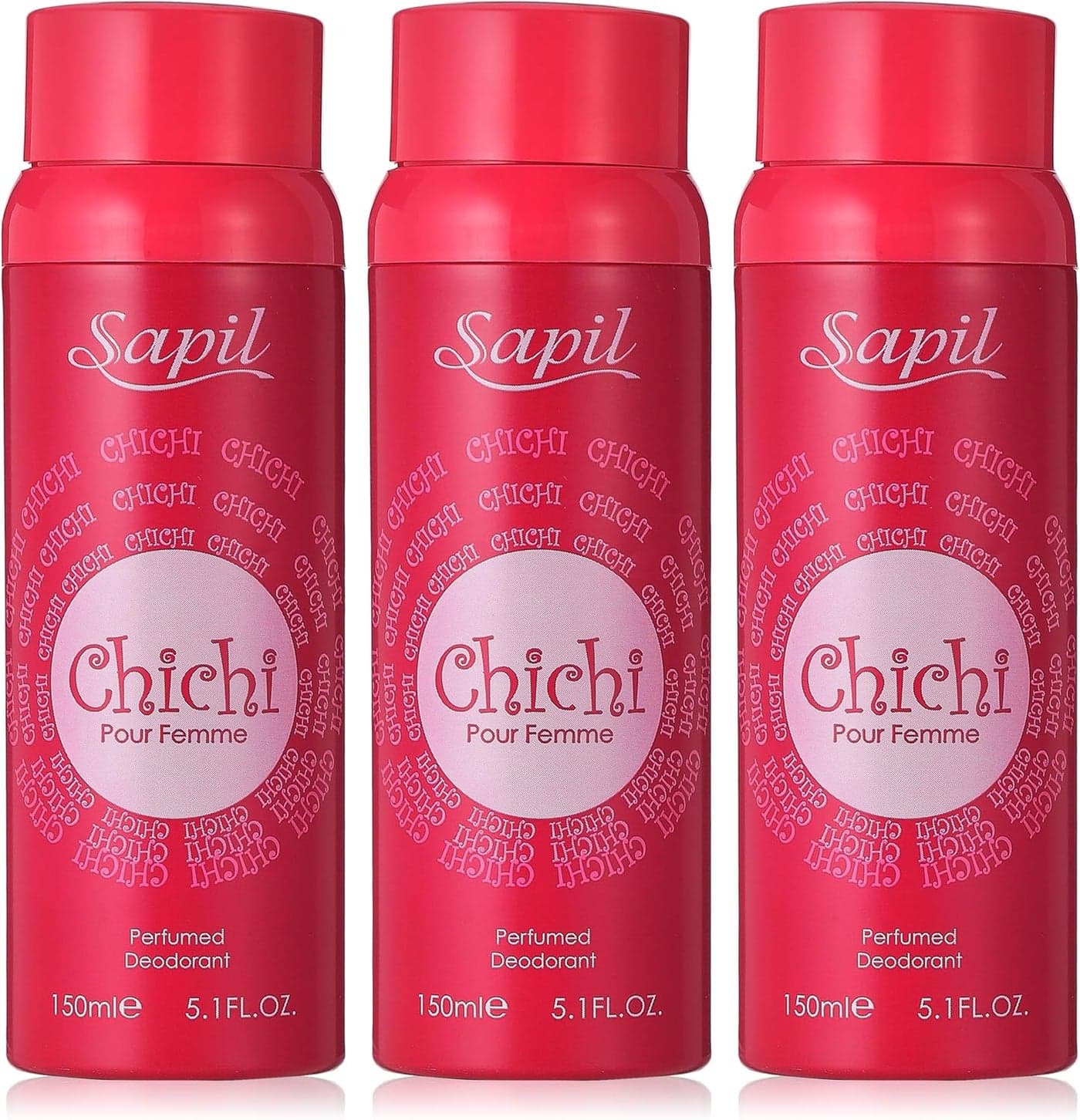 Sapil Chichi Pour Femme Perfumed Deodorant - 3 x 150ml