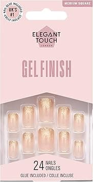 Elegant Touch Gel Finish Golden Sparkle