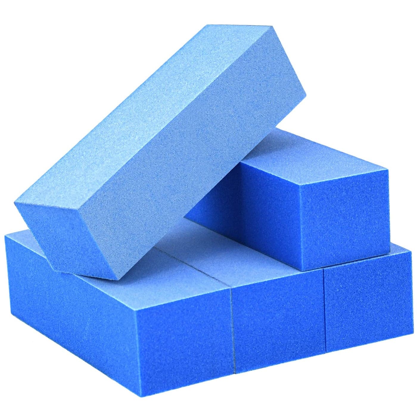Maryton Nail Buffer Blocks Fine Grit 180240 Professional Salon Quality 3 Way Blue Buffing Blocks for Natural Nails Buff Nails Prior to Application of Gel Polish Acrylic 5 Count