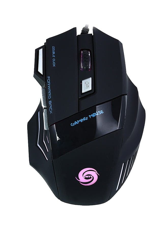 5500DPI Gaming Mouse USB Wired Optical 7-ons Black