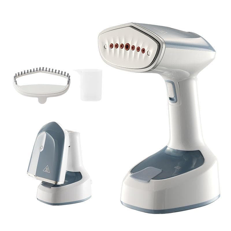 SHOPOGENIX 1500W Portable Handheld Garment Steamer for Clothes, Foldable Travel Steamer with Continuous Steam, Detachable Water Tank & Fabric Brush