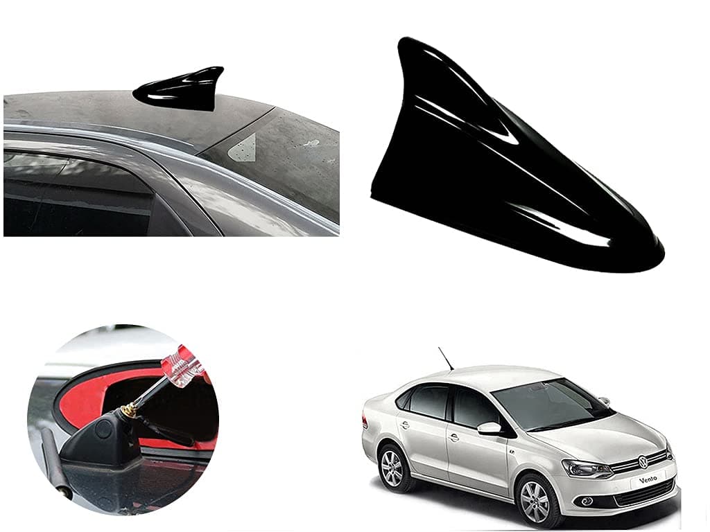 Autopearl Black Shark Fin Replacement Signal Receiver Antenna Compatiable with Volkswagen Vento