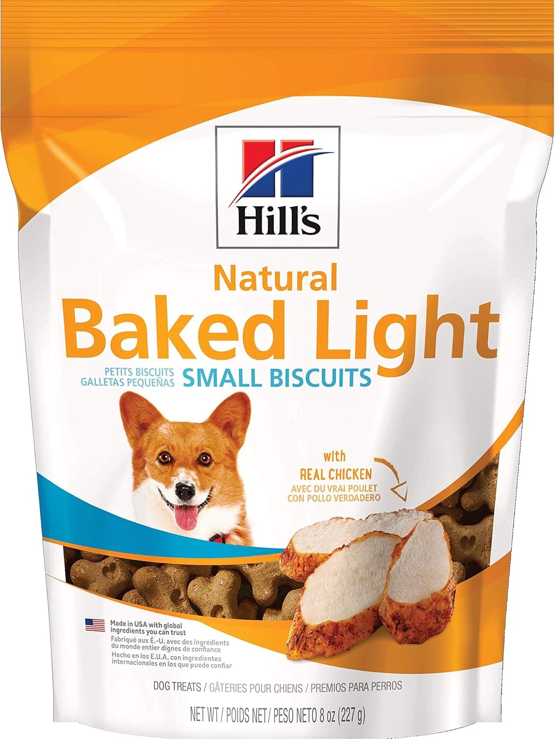 Hills Natural Baked Light Biscuits All Life Stages Great Taste Dog Treats Chicken small mini breeds 8 oz Bag