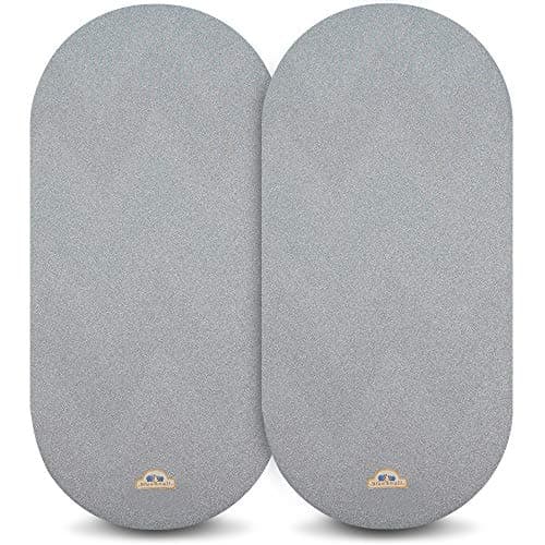 BlueSnail 2pk Soft Stretchy Bassinet Sheets Gray 32 x 16