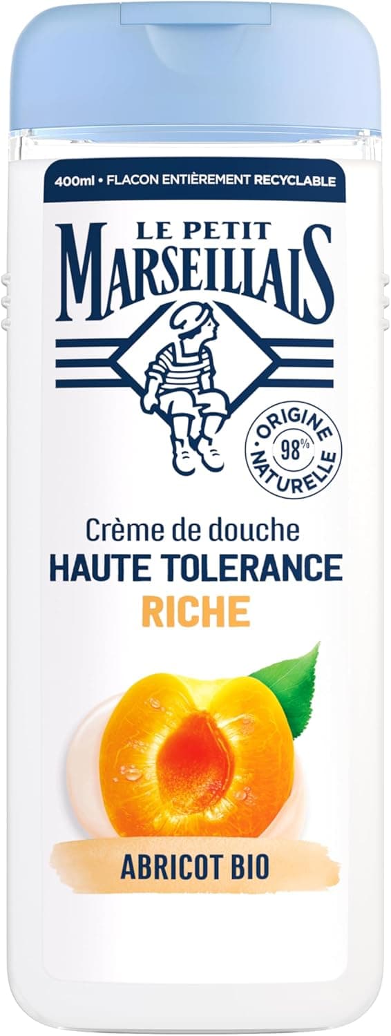 Le Petit Marseillais High Tolerance Rich Shower Cream Organic Apricot 400ml