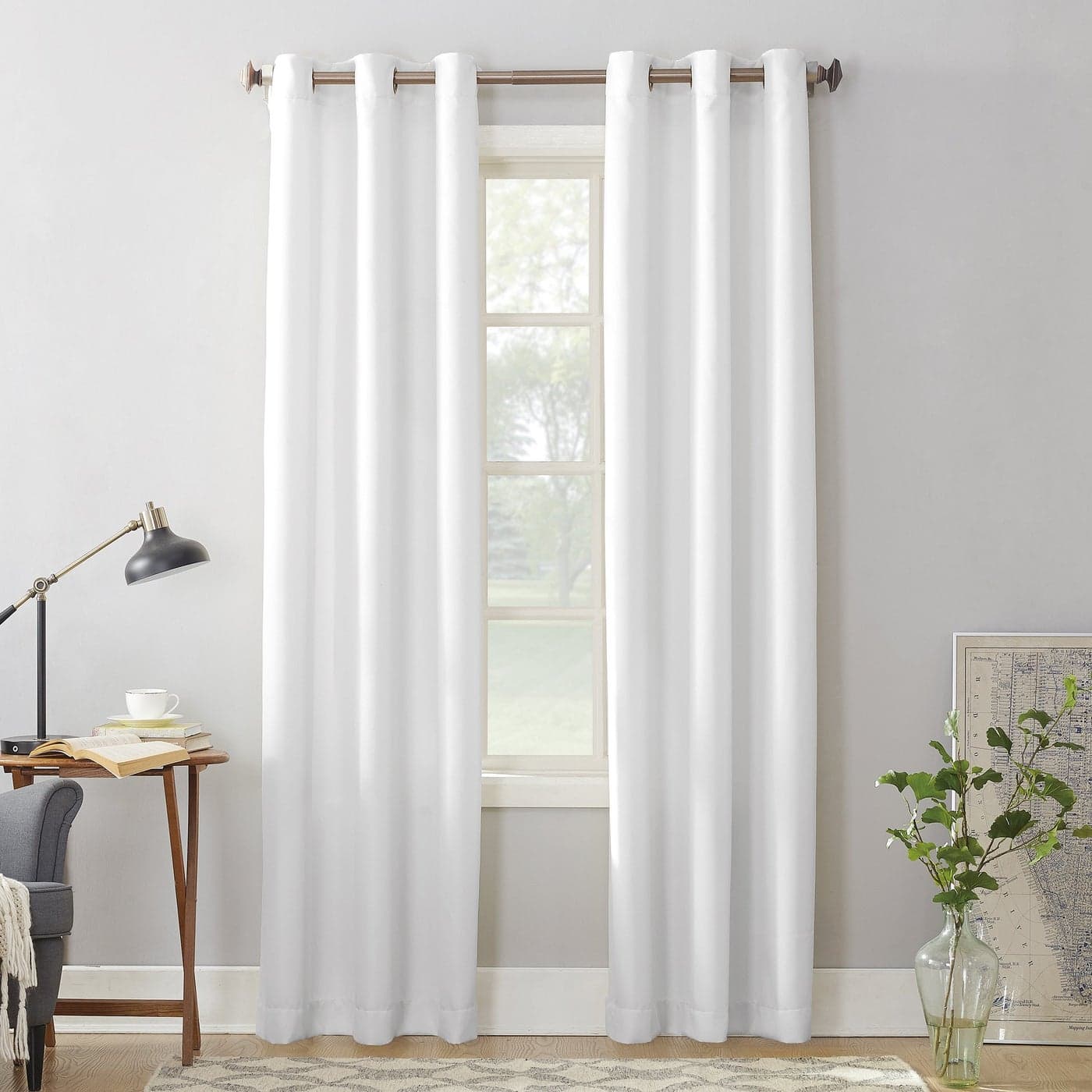 No 918 Montego 2 Count Pack of 1Casual Textured SemiSheer Grommet Curtain Panel Pair