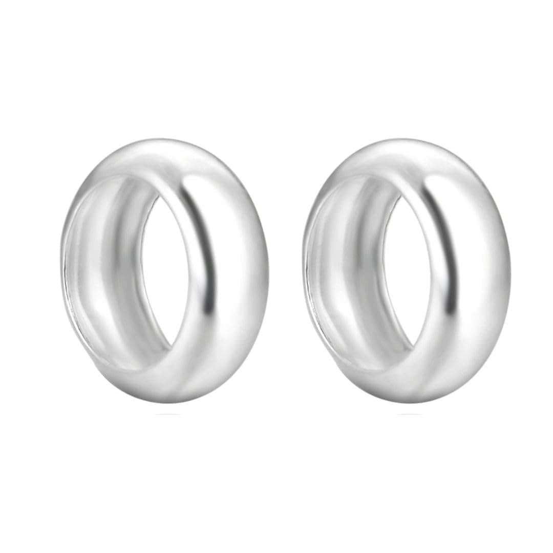 20pcs Adabele Authentic 925 Sterling Silver Hypoallergenic 6mm 024 Inch Round Ring Loose Beads Spacer Large Hole 33mm for DIY Craft Jewelry Making SS46