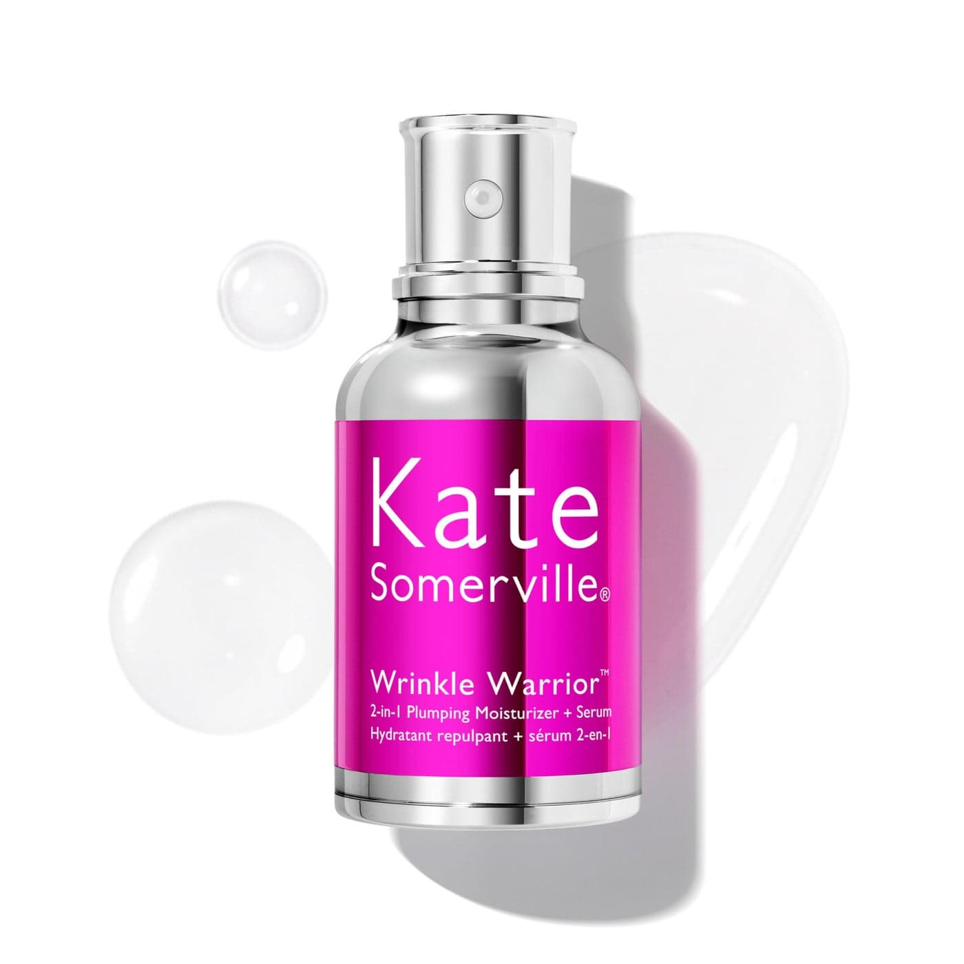 Kate Somerville Wrinkle Warrior 2in1 Plumping Moisturizer Serum Hydrating Formula with Hyaluronic Acid Smooths Fine Lines Firms Skin Boosts Radiance 17 Fl Oz