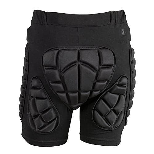 TTIO Padded Shorts EVA Protective Gear Soft Breathable Lightweight Sportswear Black
