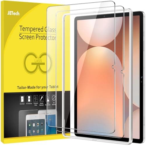 JETech Screen Protector for Samsung Galaxy Tab S10 Plus 2024Tab S9 PlusTab S9 FE Plus 2023 124Inch with Easy Installation Frame Tempered Glass Film HD Clear 2Pack