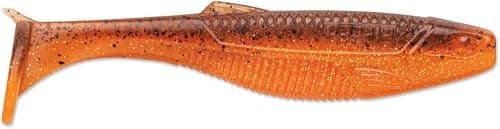 Rapala CrushCity Mayor Soft Plastic Paddle Tail Swimbait, Strong Kicking Action for Swim Jigs & Underspins, Bass, Redfish, Trout, Snook, Walleye & More, Red Craw, 4"