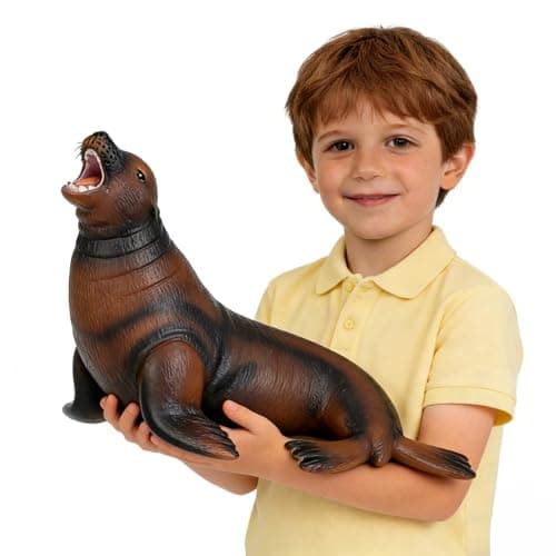 SmilerSmile Simulated Ocean Big Animal One pc 15 Inch Soft Filled Rubber Sea Educational Toys Sea Lions