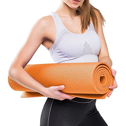 Steelbird Yoga Mat for Men and Women 6 x 2 Feet Wide Extra Thick Exercise Mat For Workout,Yoga,Fitness,Gym, Pilates And High-Density Anti-Tear Non-Slip Light Weight Mat (6mm Thickness)