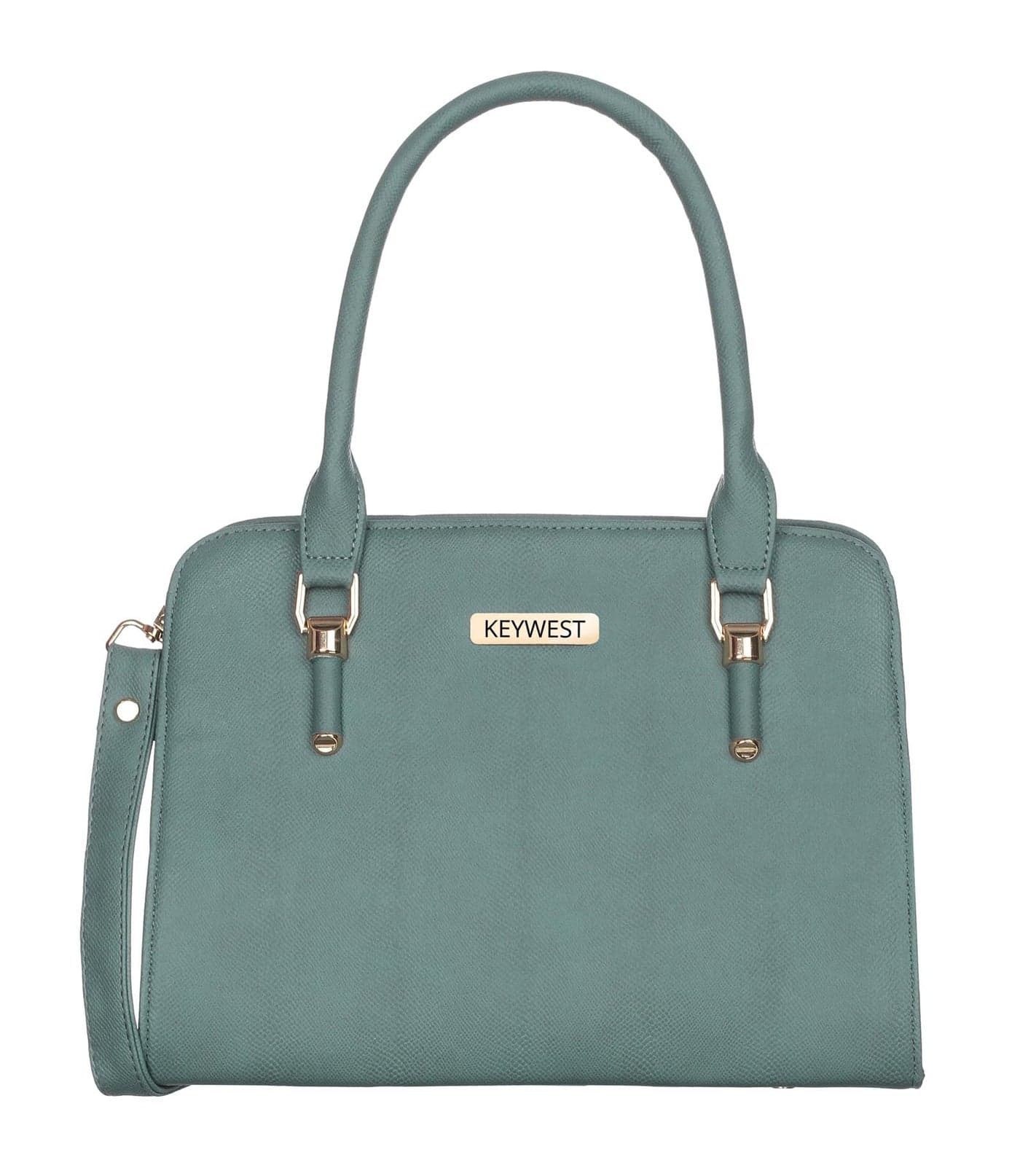 Keywest Women's Squarish Satchel Tote Handbag for Women | Ladies purse | Stylish Shoulder Bag | Gift For Woman | Grey