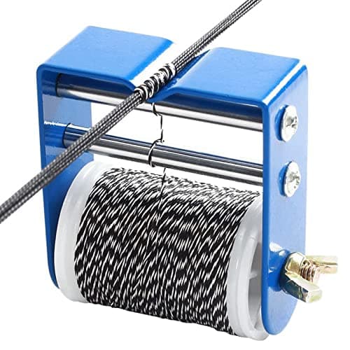 SOPOGER Archery Bowstring Serving Thread Jig 131 yard/120m Durable Nylon Bow Serving String Thread for Compound/Recurve Bow Tying Peep Sight Nock… (Black-White)