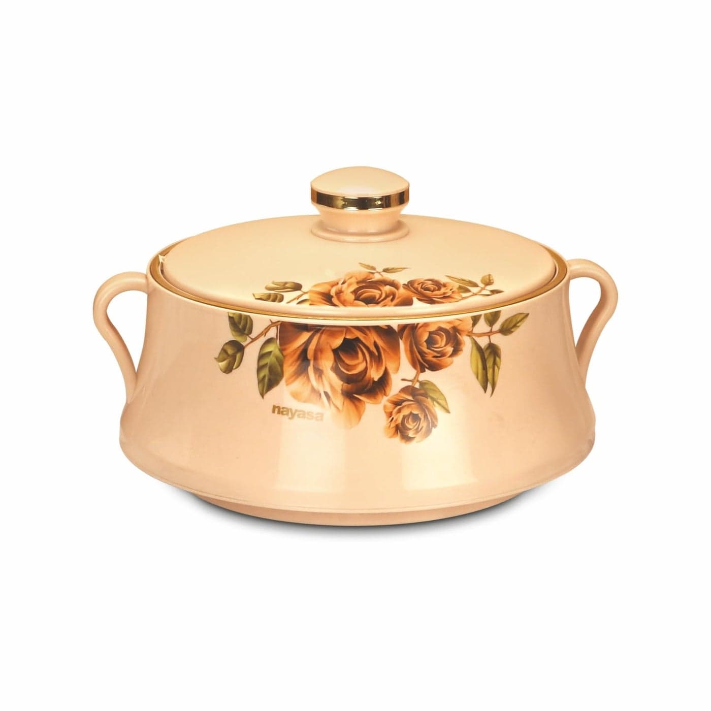 Nayasa Lorenzo 2000 ml Insulated Inner Stainless Steel Casserole Beige