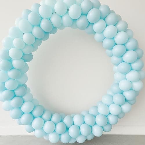 AMFIN (Pack of 50) Pastel Birthday Decoration Item Balloons - Blue