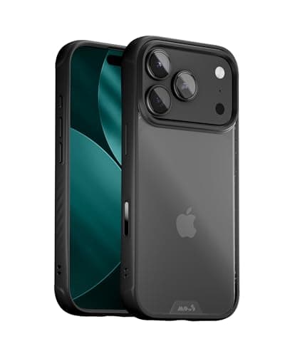 Mous for iPhone 17 Pro Case Clear, Camera Control Cover- Clarity - Anti-Yellowing Shockproof Cover for iPhone 17 Pro - Scratch Resistant Crystal Clear & Slim Design