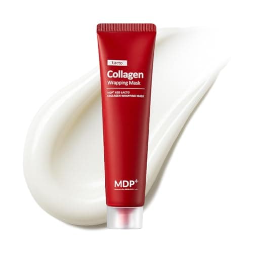 MDP+ Red Lacto Collagen Wrapping Mask | Peel Off, Pore Minimizing, Hydrating & Plumping, Korean Glass Skin, Elasticity | 2.36fl.oz, 70ml