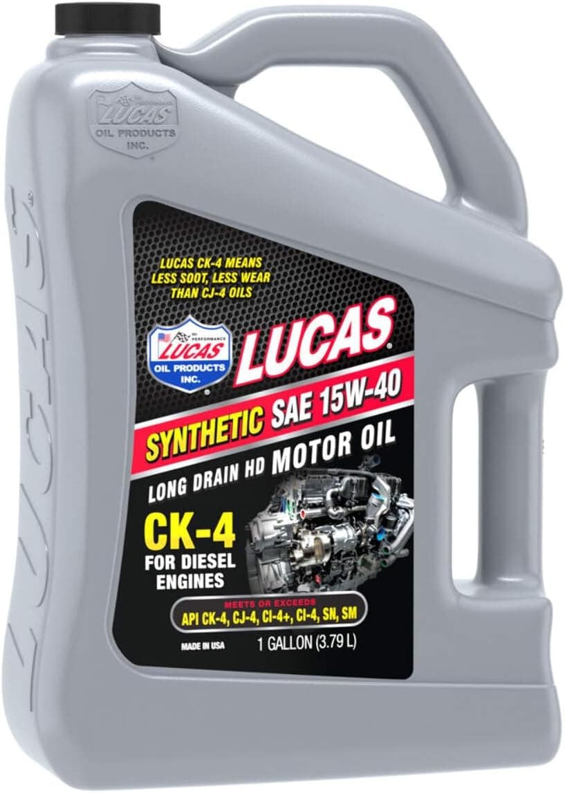 Lucas Oil Synthetic SAE 15W-40 CK-4 Motor Oil, 1 Gallon