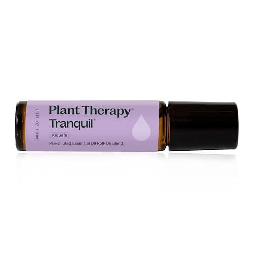 Plant Therapy Tranquil Essential Oil Blend 100% Pure, Pre-Diluted Roll-On, Natural Aromatherapy, Therapeutic Grade 10 mL (1/3 oz)