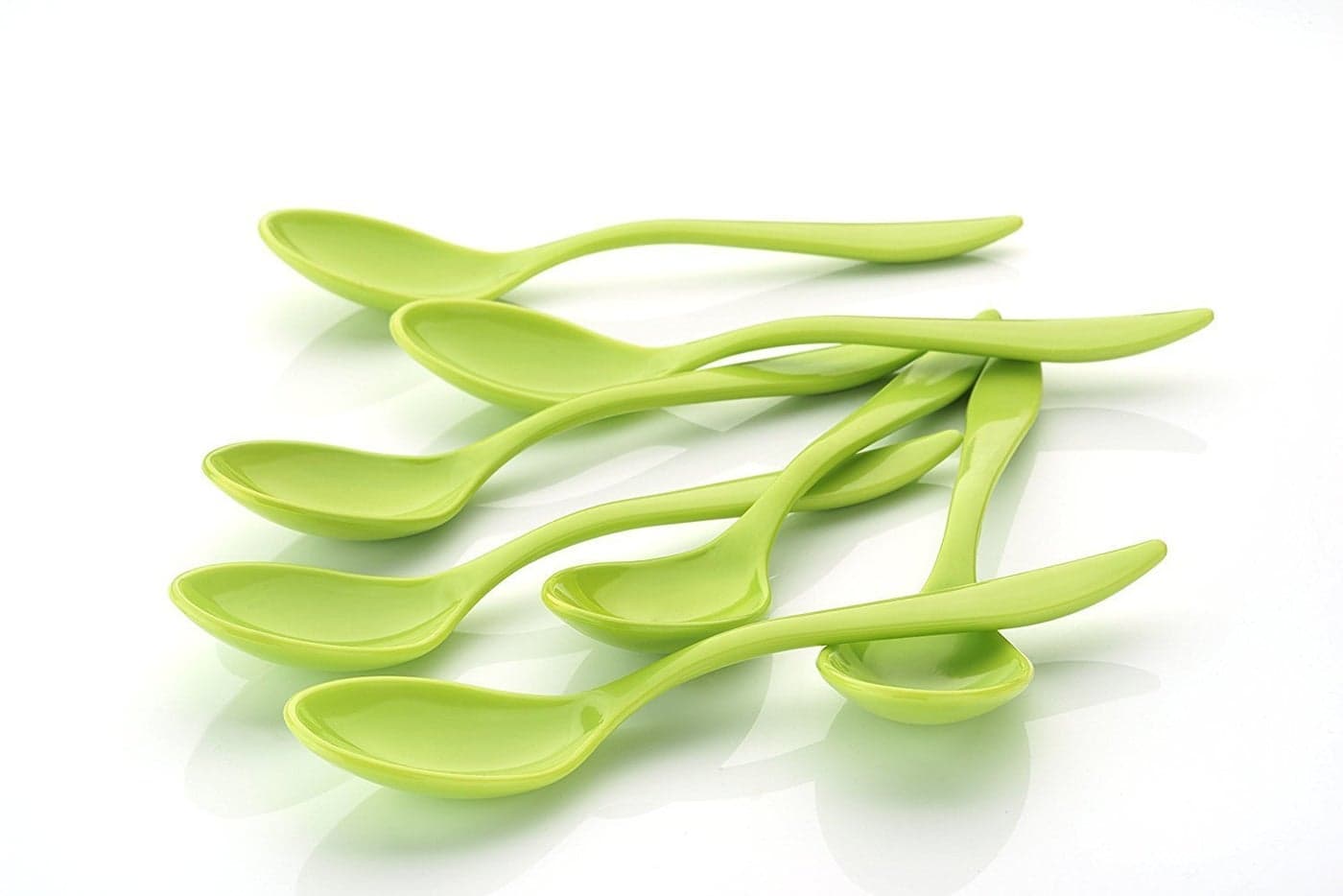 DADDY - G Unbrekable ABS Stylist Plastic Spoon Set - Pack of 10,Multicolor