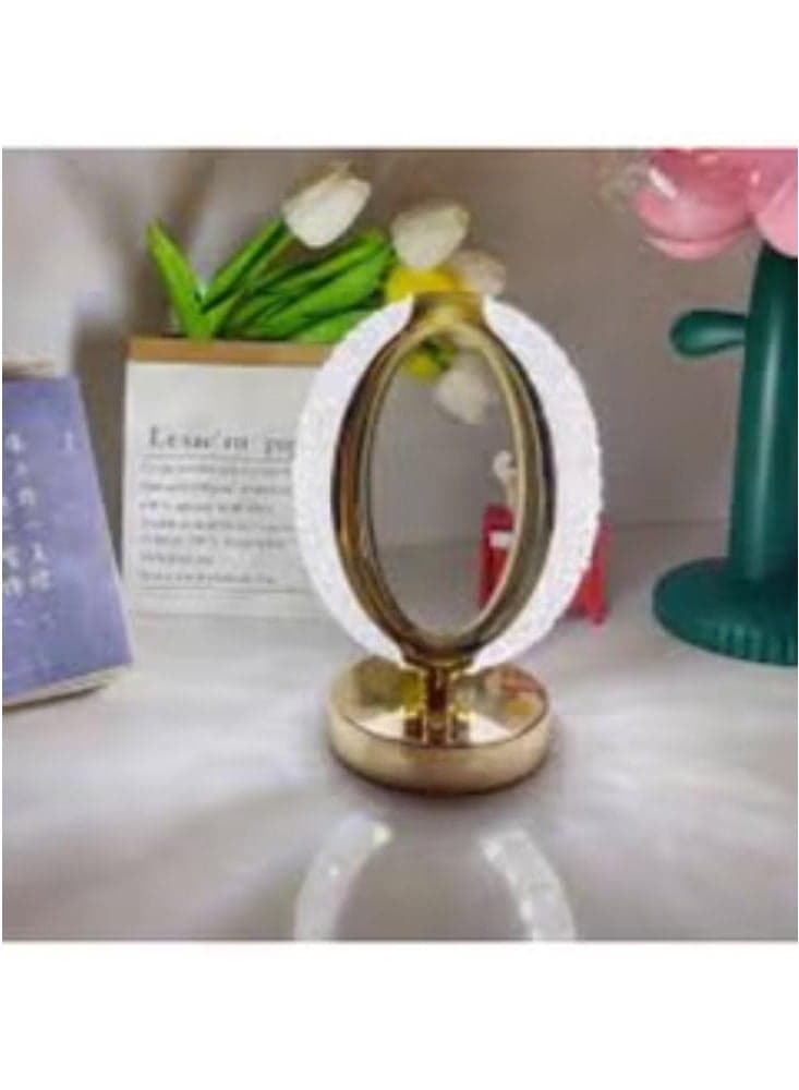 LED Table Lamp Bedroom Circular Desk Lamps Rechargeable Light for Living Room Bedside Lamp Touch Round Night Light Decoration
