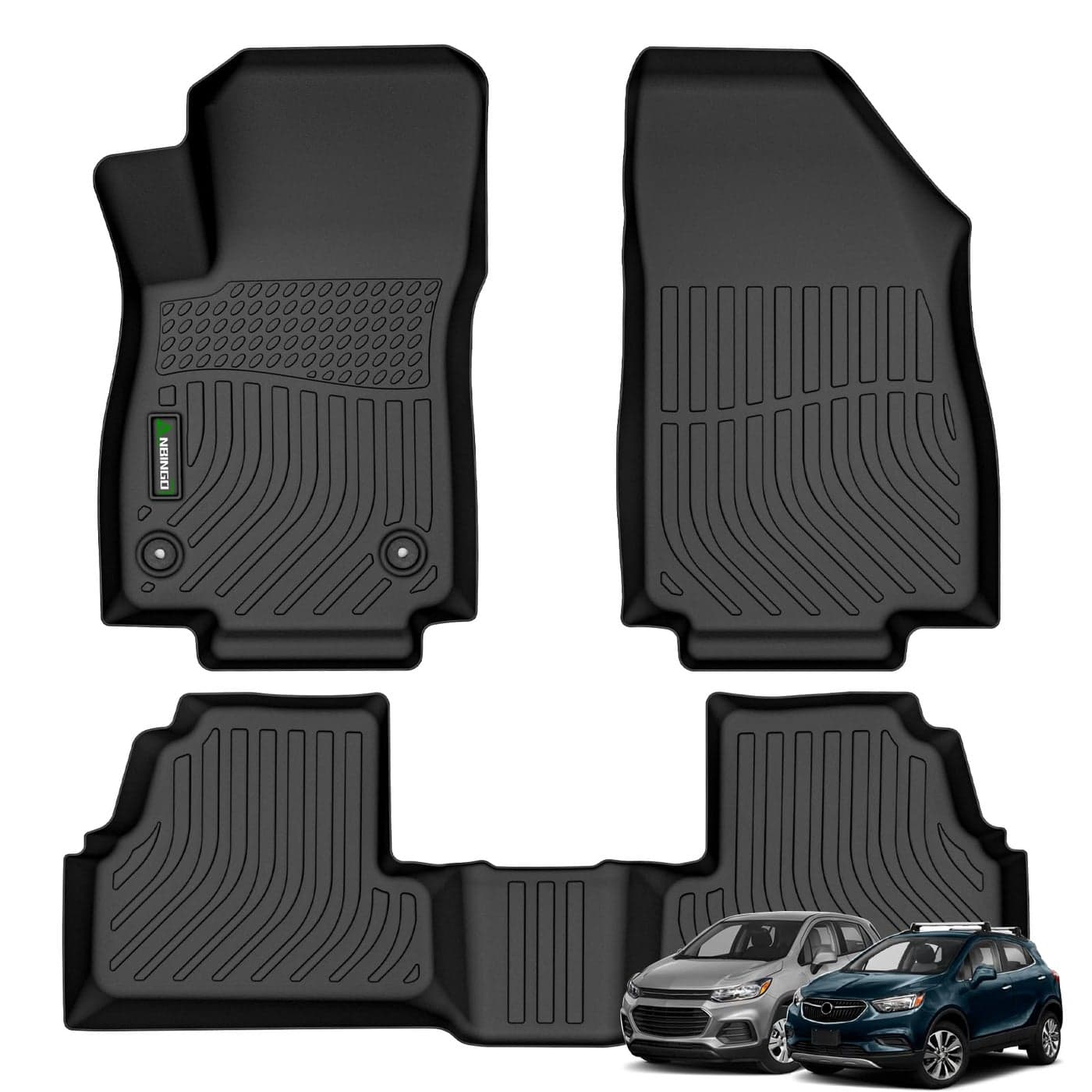 ANBINGO Floor Mats for 20142022 Chevrolet Trax 20132022 Buick Encore Not GX Waterproof Car Mats All Weather Guard TPE Automotive Floor Liners Front Rear Row Full Set Black