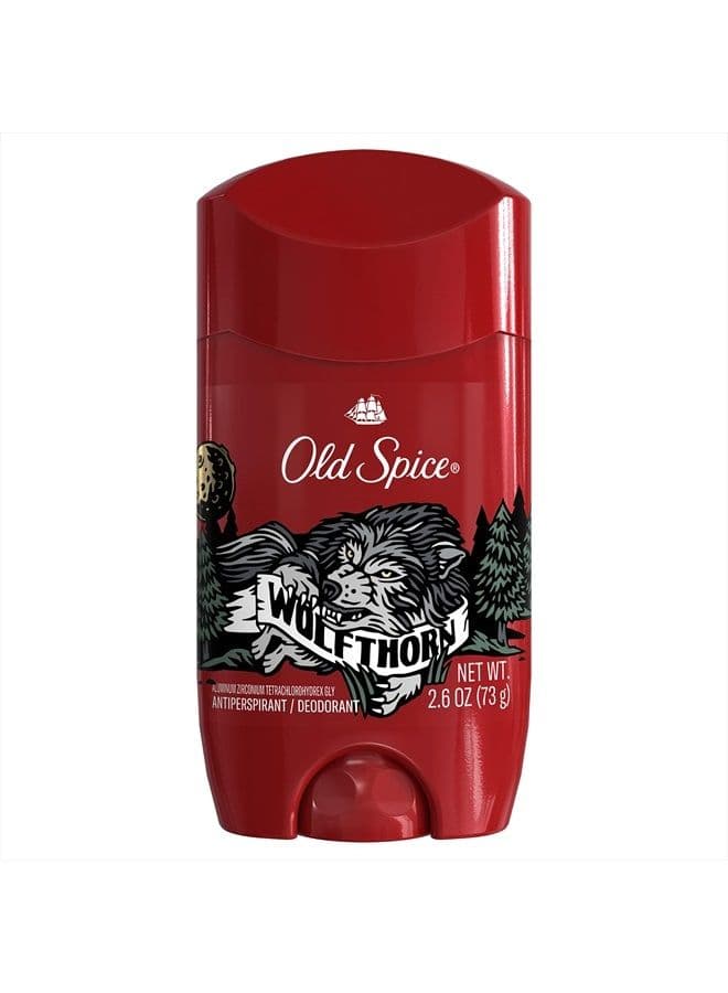 Wild Collection Invisible Solid Antiperspirant Deodorant, Wolfthorn, 2.6 Ounce (Pack of 2)