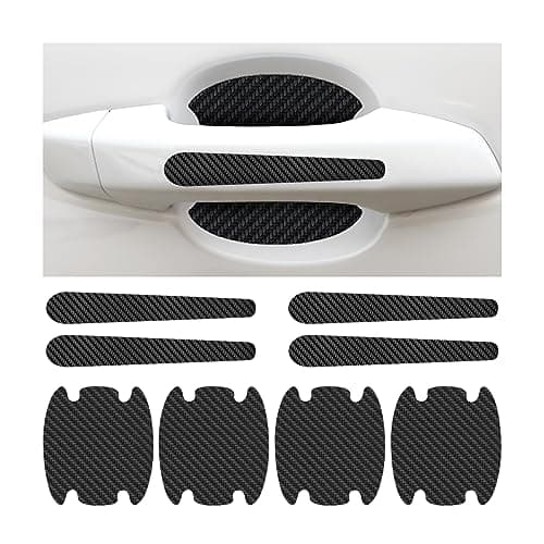 Carbon Fiber AntiScratches Car Door Handle Bowl Sticker 8 Pcs Universal Protectors Paint Guard Films SelfAdhesive NonMarking