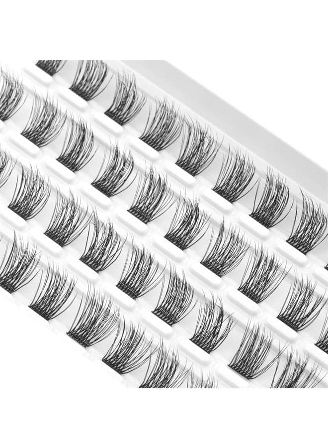 Lash Clusters, DIY Eyelash Extension, 40 Mini Glue Bonded Clusters Individual Lashes, Wispy Fluffy Reusable Artificial Natural Look for Cluster Lashes, C Curl Lashes Pack (Volume-14mm)