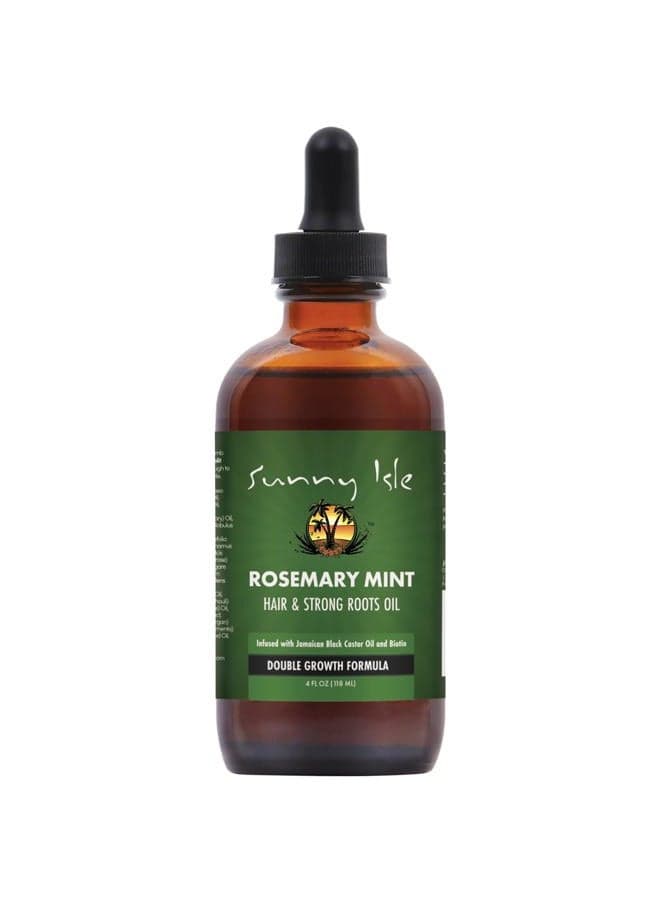 Peppermint Rosemary Hair Oil Strengthening Roots, 113 Ml, Enriched With Biotin And Jamaican Black Castor Oil, Strengthens And Nourishes Hair Follicles, Dry Scalp And