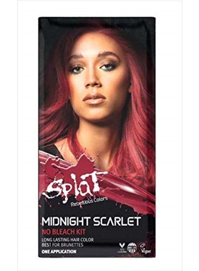 Midnight Complete Kit | Hair Dye | Semi-Permanent | Long Lasting | Vegan and Cruelty-Free (Midnight Scarlet)