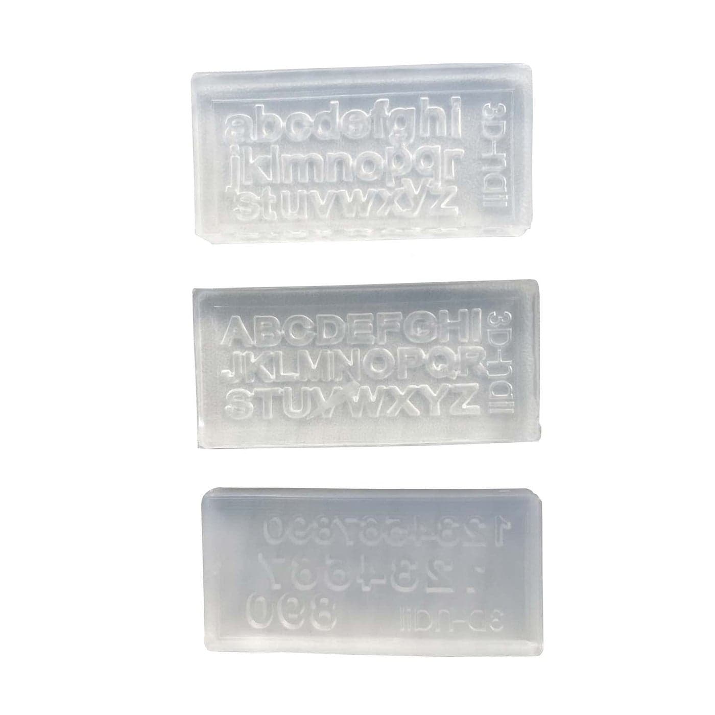 Maiguang 3Pcs Resin Nail Art Decorations Mold Mini Size Letters and Numbers Silicone Mold Pendant Jewelry Making Tools DIY Design Nail Art 3D az 09 Handmade Craft Carving