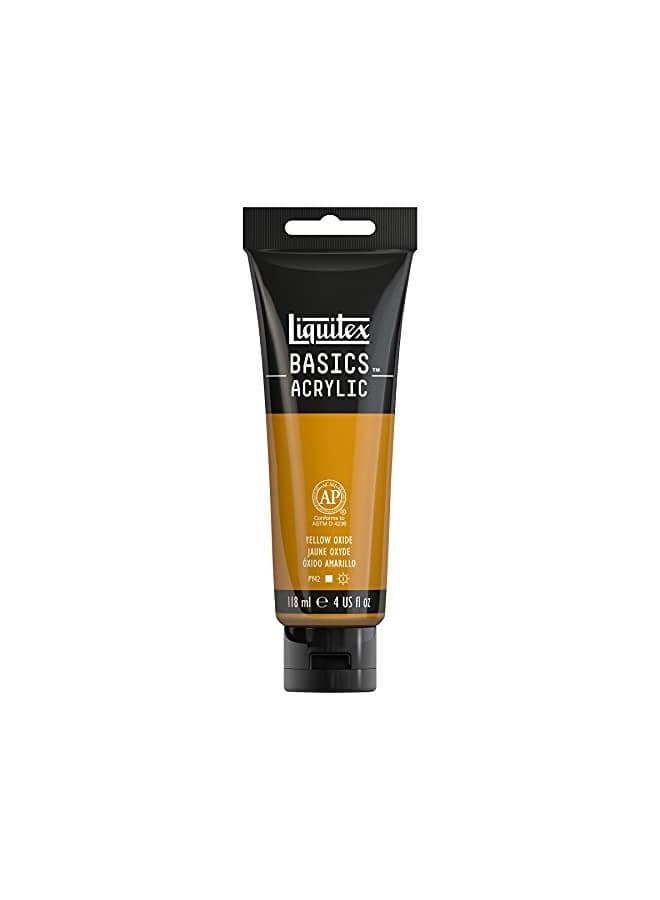 Liquitex BASICS Acrylic Paint, 118ml (4-oz) Tube, Yellow Oxide