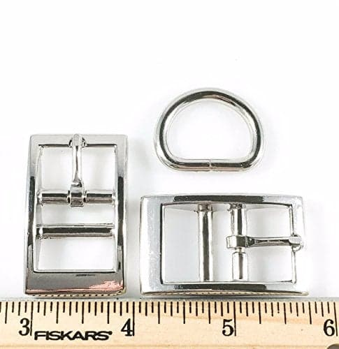Dangerous Threads DOG Collar Buckles W Dee 3/4" Nickel Finish 12 Sets