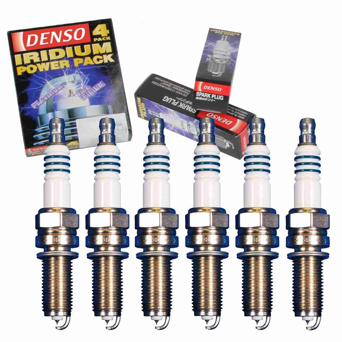 6 pc DENSO Iridium Power Spark Plugs compatible with MercedesBenz E350 35L V6 20062011