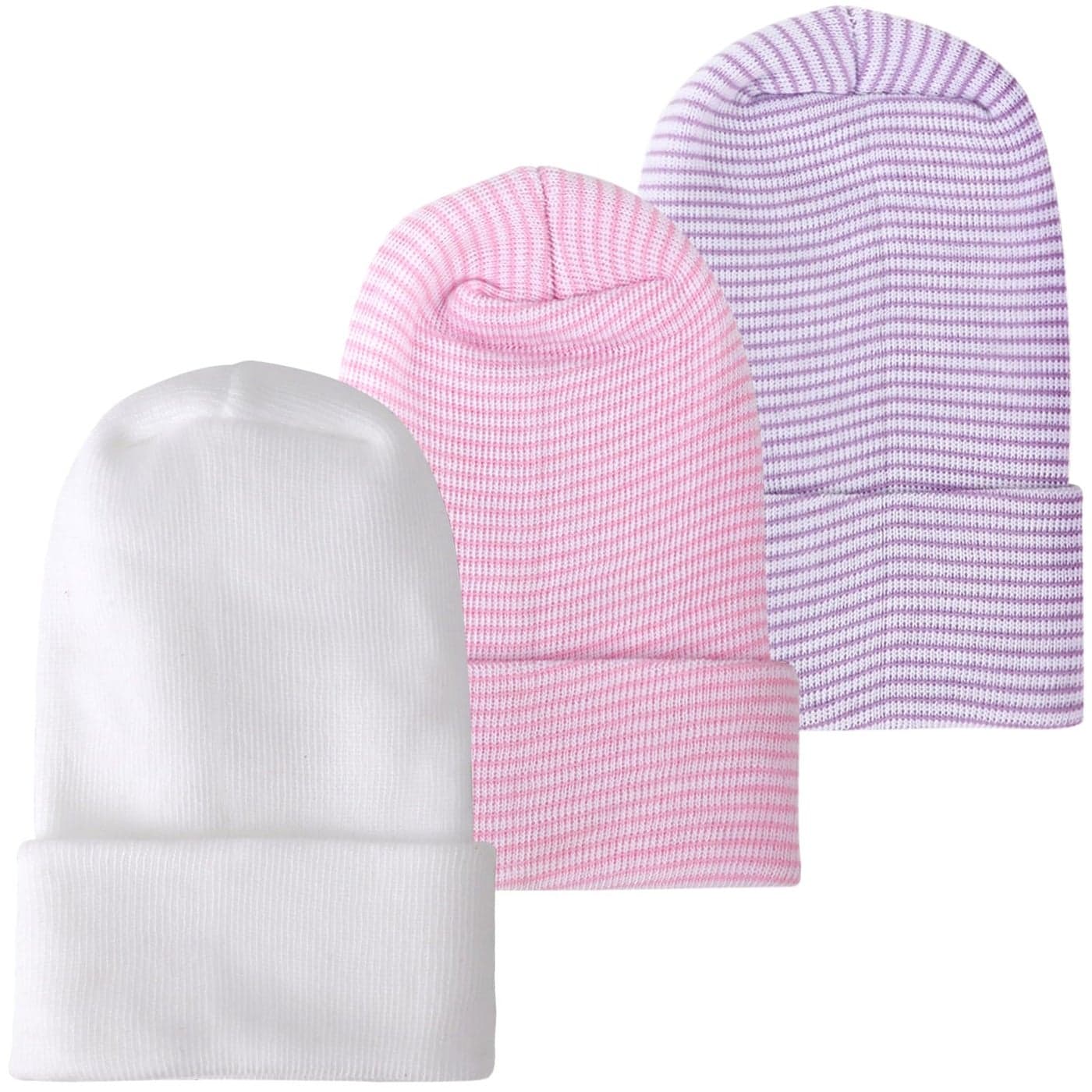 Newborn Baby Girl Hats Soft No Scratch Cotton Toddler Infant Beanie Caps Newborn Hospital Hat for Boy Girl 06 Months