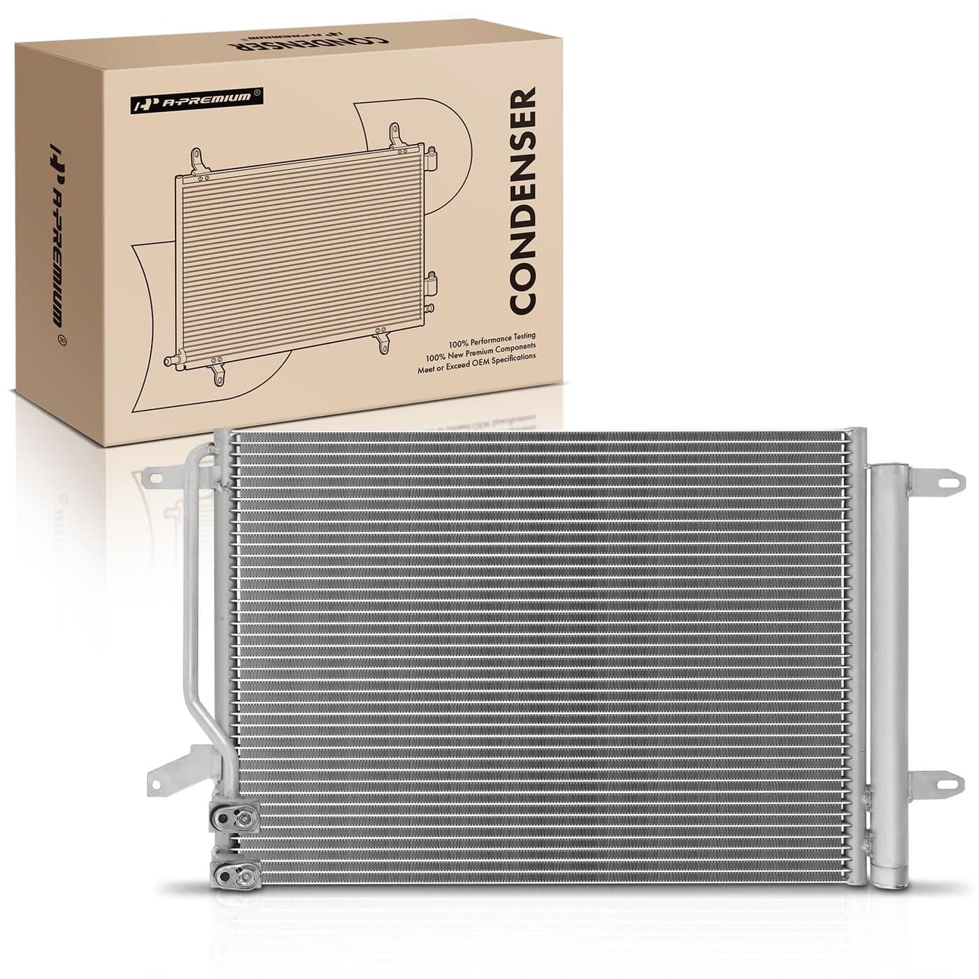 APremium Air Conditioning AC Condenser Compatible with Volkswagen Beetle 20122015 Jetta 20112015 Replace F5C0820411G