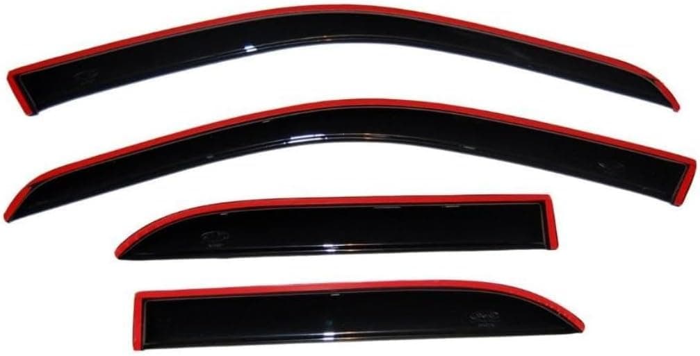 Auto Ventshade In-Channel Ventvisor for 2007-2018 Jeep Wrangler (JK) Unlimited - Smoke, 4 Piece Set