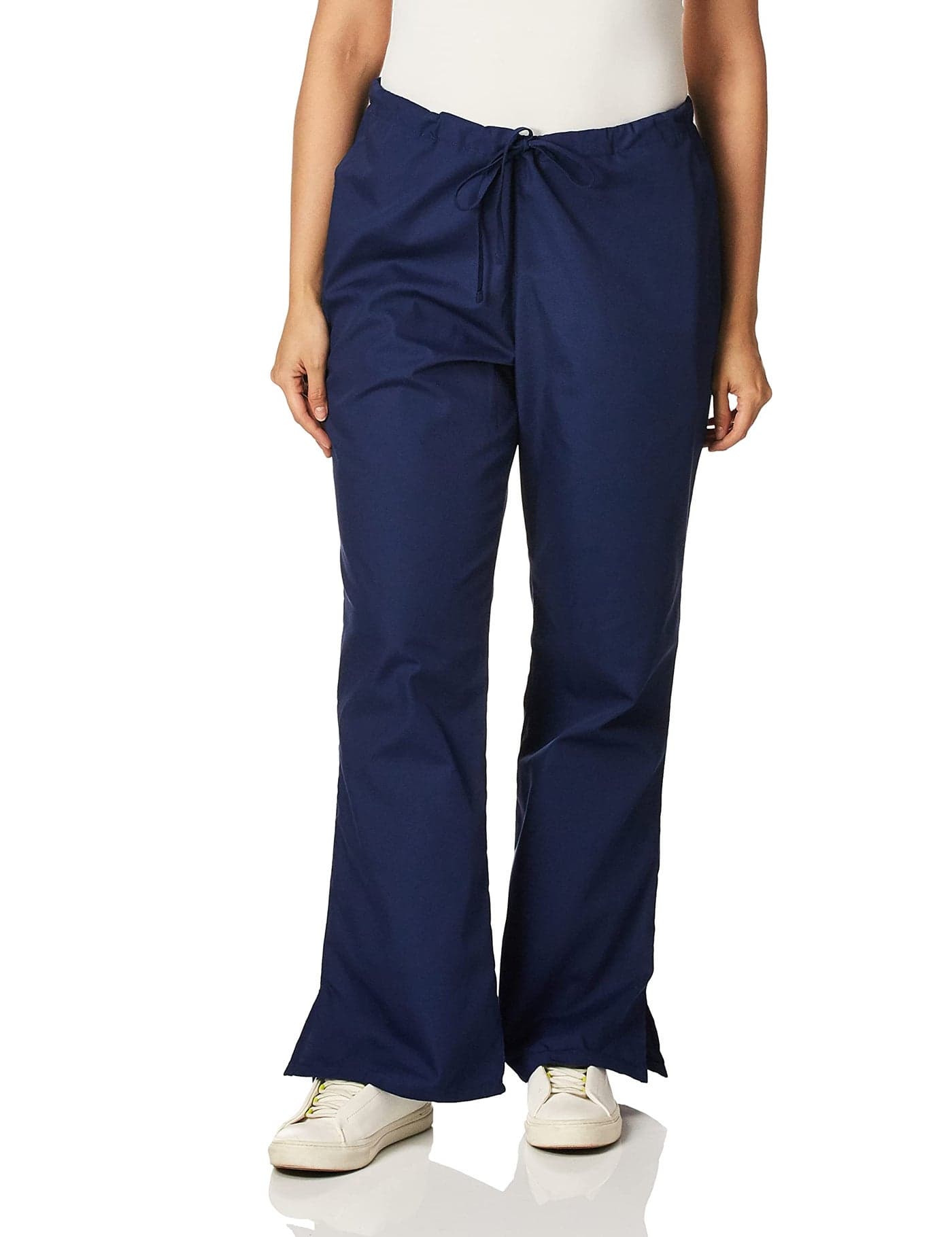 Cherokee Women's Flare Leg Drawstring Scrub Pant, Navy, Medium