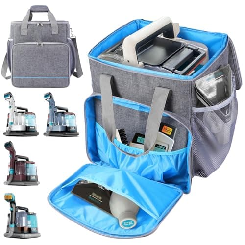 TUSIASC Portable Carrying Bag Compatible with Shark StainStriker Carpet and Upholstery Cleaner Machine PX201PX202BRNPX253BRNPX251PX221BRNStorage Bag for Cleaner Machine with PocketsCase Only