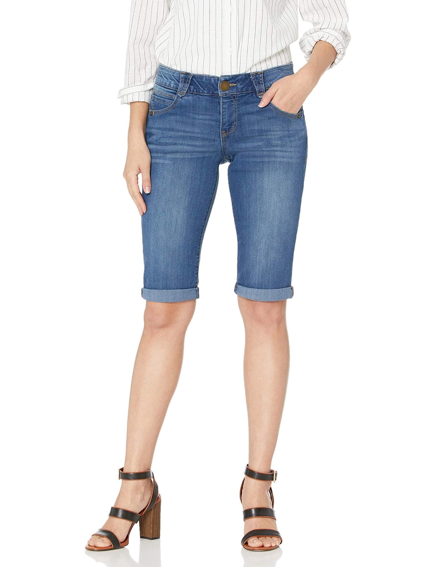 Democracy Womens Ab Solution 13 Bermuda Short Blue 8
