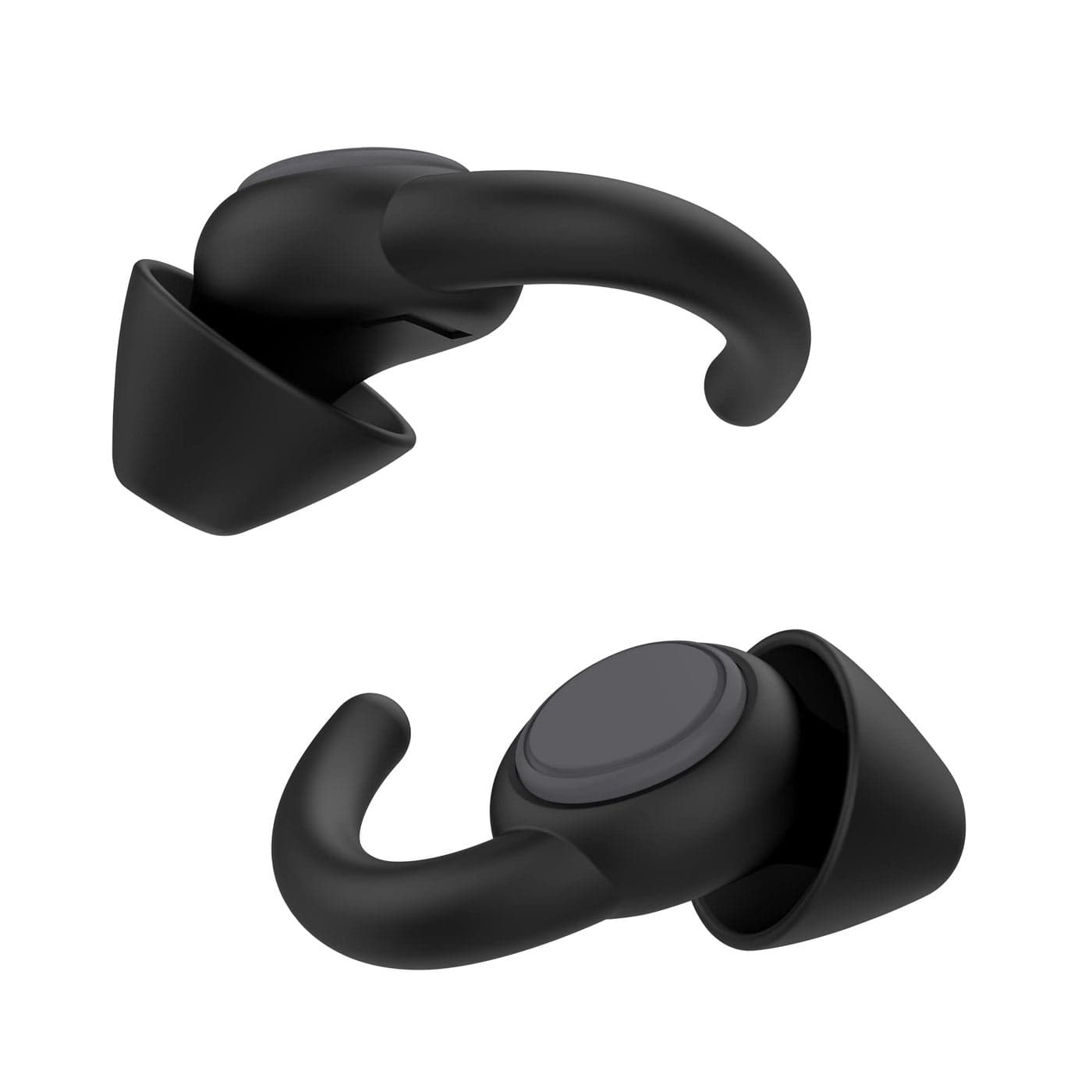 Afflatus Ear Plugs for Sleeping Noise Cancelling 2 Pairs SL Comfortable Reusable Noise Reduction Ear Plugs Earplugs for Sleep Snoring Pure Black