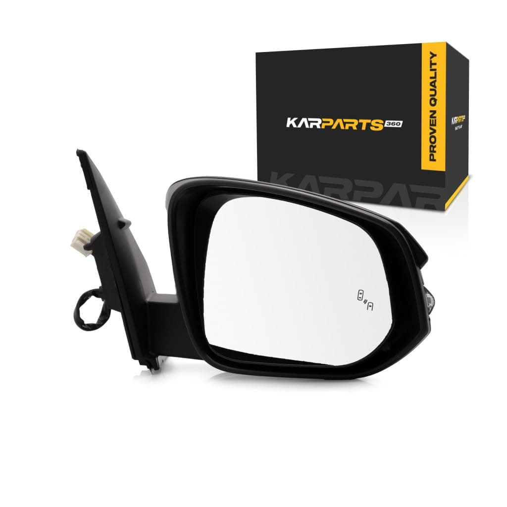 For Toyota RAV4 2015 2016 2017 2018 Mirror Passenger Side Outer Rear wSignal Light wBlind Spot Detect Paint To Match TO1321343 879100R180C0