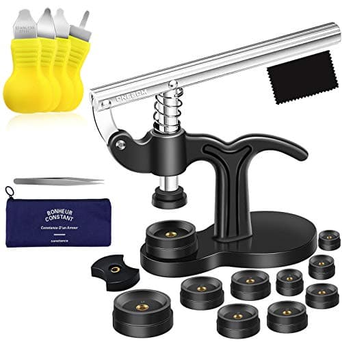 ONEBOM Watch Press Tool Set, Watch Repair Kit Professional with Everything, for Various Kinds of Watch (Watch Press Kit)